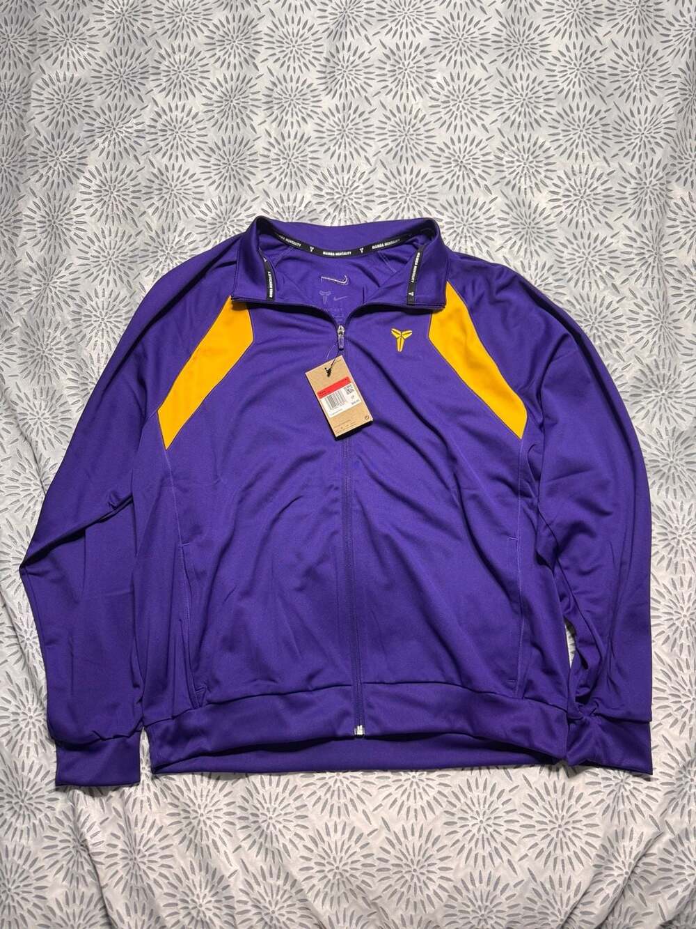 Nike Men's Large Kobe Dri-FIT Knit Jacket Laker Purple Gold HJ8097-547